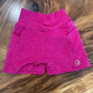 Bombshell Sportswear Curves shorts- Ultra Pink